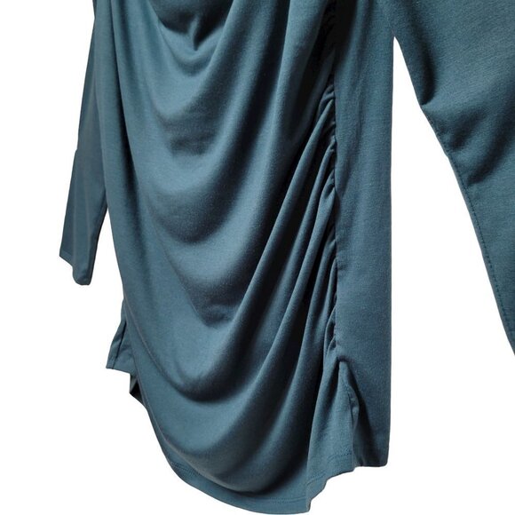 Blue Long Sleeve Top, Cowl Neck Comfy Loose Top - Size M, Size XL - NEW! - Picture 4 of 16